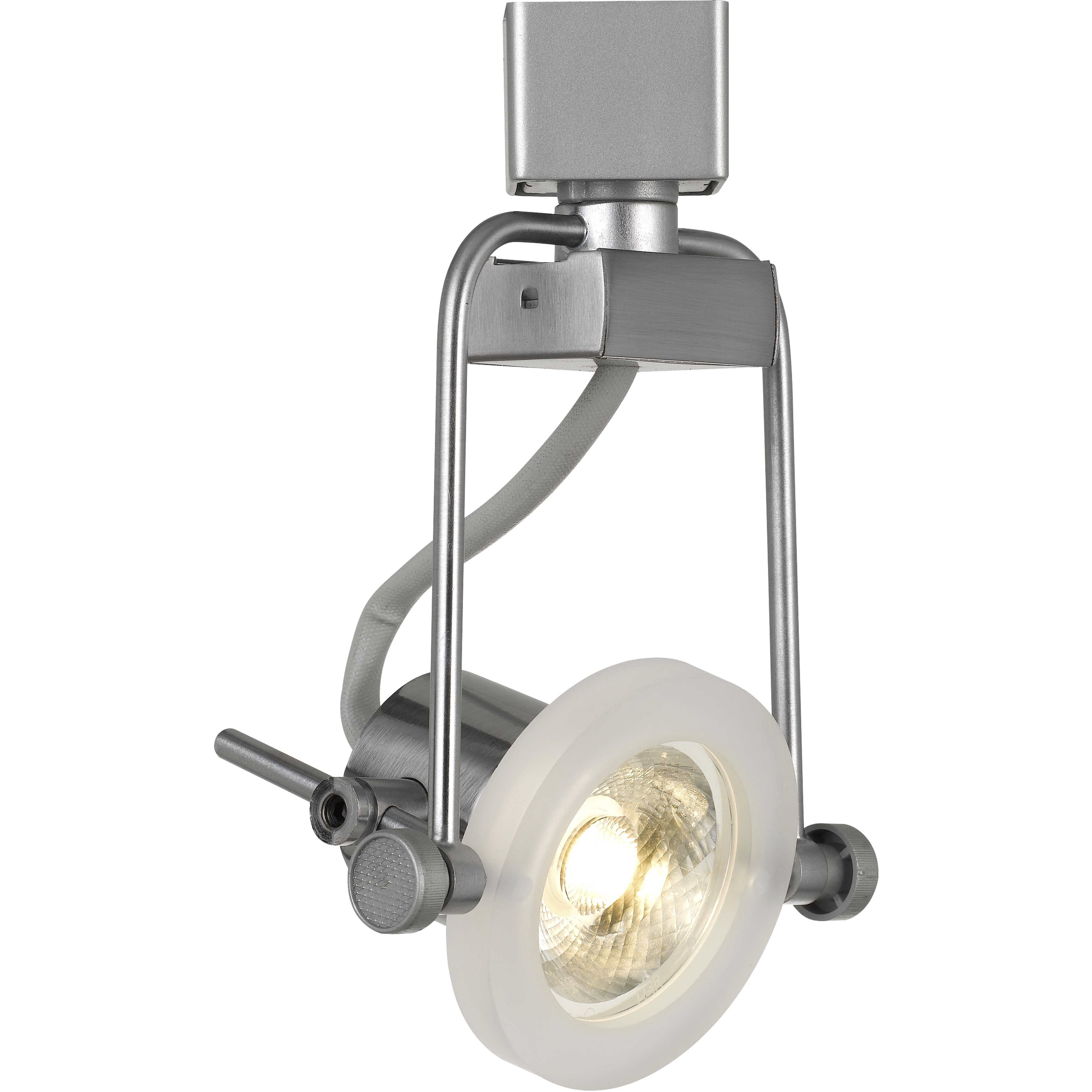 Signature 1 Light Brushed Steel Track Head Ceiling Light