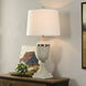 Brussels 36 inch 150 watt Antique White Table Lamp Portable Light