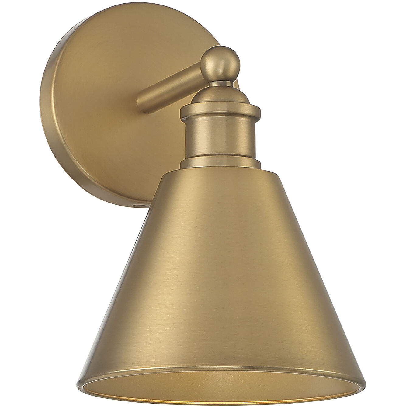 Farmhouse 1 Light 6.75 inch Natural Brass Wall Sconce Wall Light