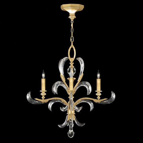Beveled Arcs 4 Light 28 inch Gold Chandelier Ceiling Light in Gold Leaf