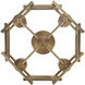 Marco 4 Light 16 inch Brushed Champagne Bronze Semi-Flush Ceiling Light