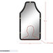 Federal Case 40 X 22 inch Matte Black and French Gold Wall Mirror