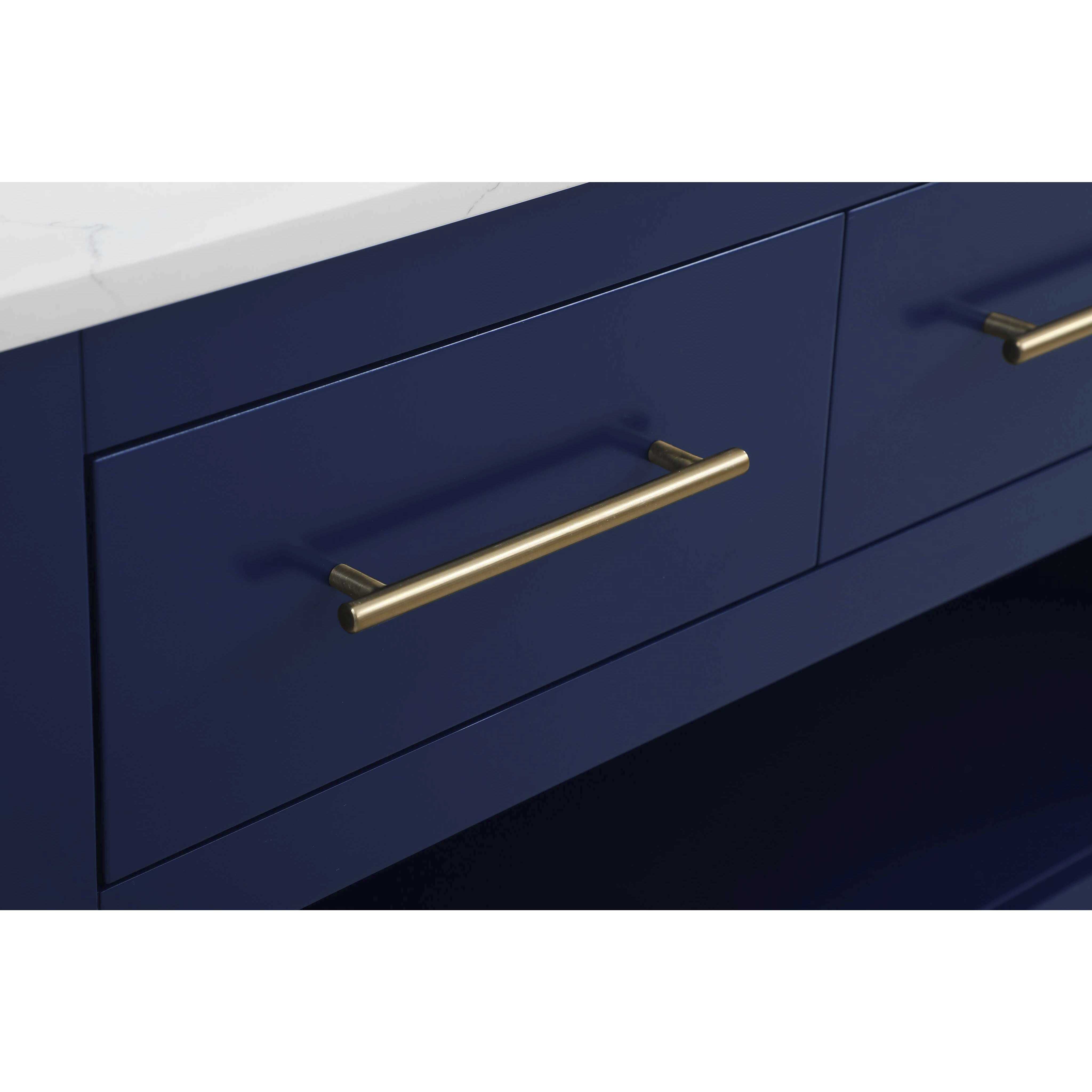 Porter Blue Kitchen Island in 48 in