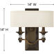 Sussex LED 14 inch English Bronze ADA Indoor Wall Sconce Wall Light