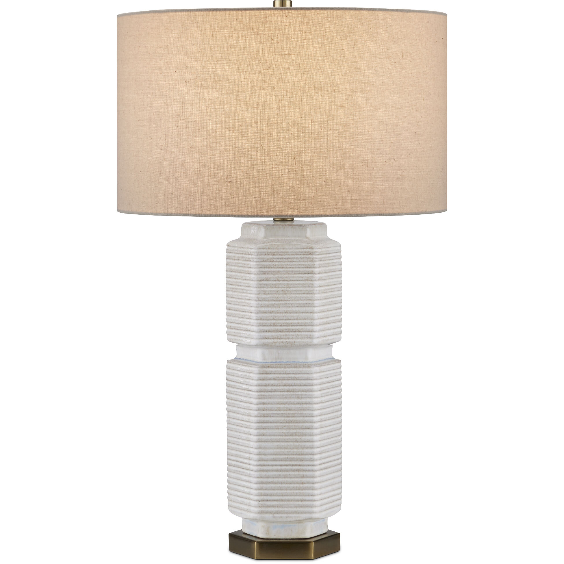 Glebe 28.5 inch 150 watt White/Beige/Blue/Antique Brass Table Lamp Portable Light