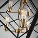 Artistry LED 32 inch Matte Black and Harvest Brass Chandelier Ceiling Light