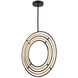Trilogy LED 32 inch Black and Gold Pendant Ceiling Light