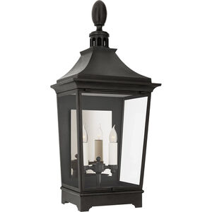 Rudolph Colby Rosedale Classic 2 Light 32.75 inch French Rust Outdoor Wall Lantern, Medium