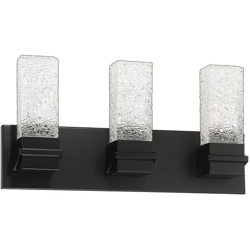 Ice 3 Light 19 inch Black Vanity Light Wall Light
