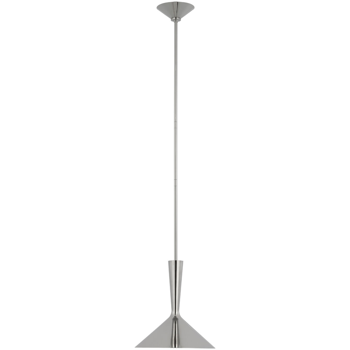 AERIN Rosetta LED 12 inch Polished Nickel Pendant Ceiling Light, Medium