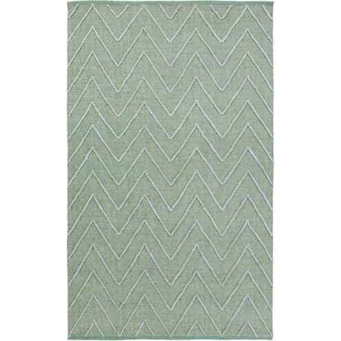 Mateo 72 X 48 inch Green and Blue Area Rug, Jute