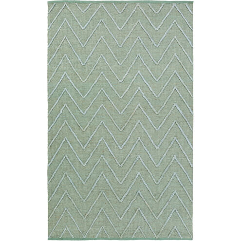 Mateo 156 X 108 inch Green and Blue Area Rug, Jute