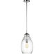 Marino 1 Light 9.25 inch Chrome Pendant Ceiling Light
