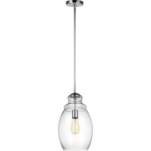 Marino 1 Light 9.25 inch Chrome Pendant Ceiling Light