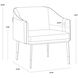 Carter Napa Black / Napa Cognac Lounge Chair