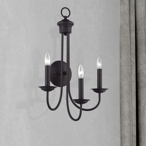 Estate 3 Light 14 inch Bronze Wall Sconce Wall Light