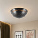 Overland 3 Light 18.13 inch Urban Bronze Flush Mount Ceiling Light