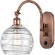 Ballston Athens Deco Swirl 1 Light 8 inch Antique Copper Sconce Wall Light