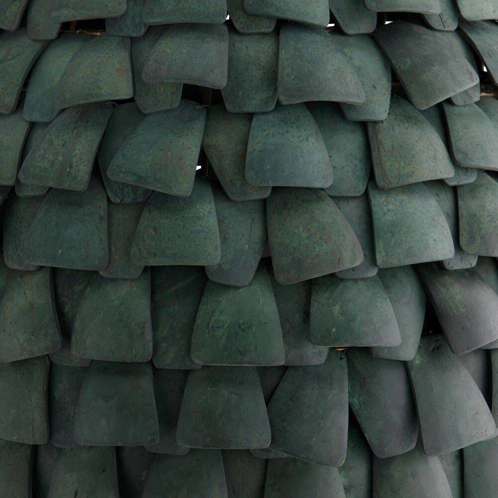 Ferndale 1 Light 20 inch Eucalyptus Stain and Dark Eucalyptus Stain with Antique Brass Pendant Ceiling Light