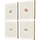 Coastal Medley Beige and Green and Red and Yellow Framed Art