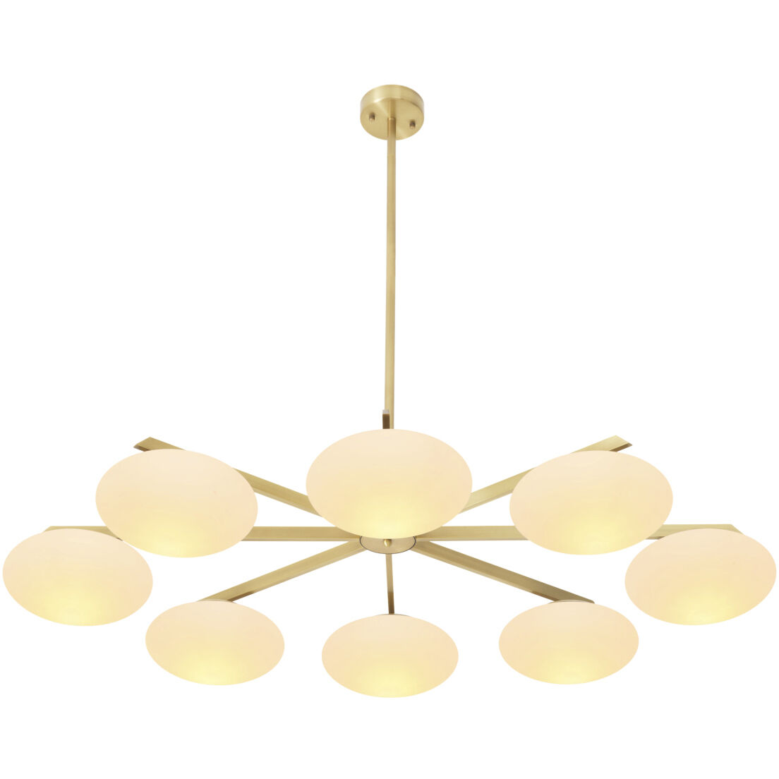 Evergreen 8 Light 55.12 inch Antique Brass Chandelier Ceiling Light