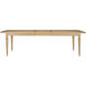 Mathis 86 X 40 inch Bleached French Oak Extension Dining Table