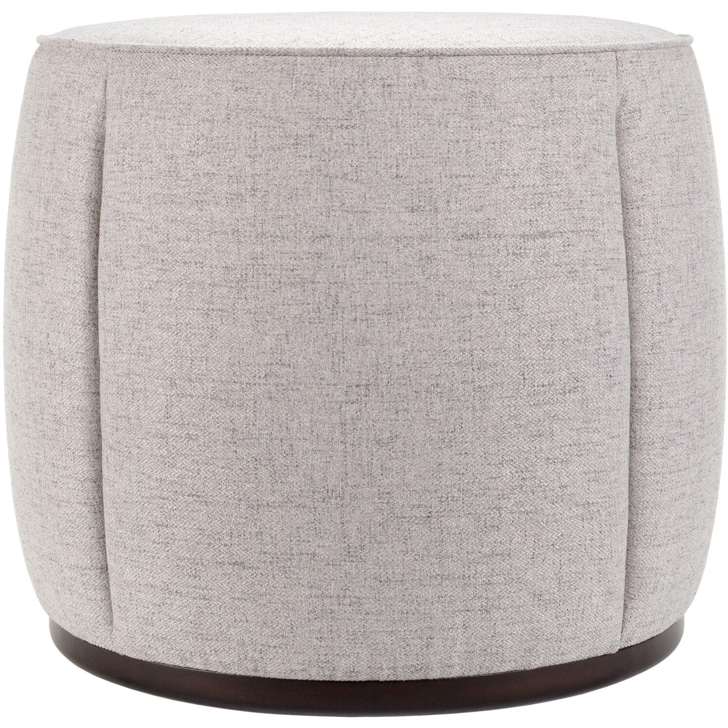 Lanza 21 inch Upholstery: Light Gray; Base: Dark Brown Ottoman
