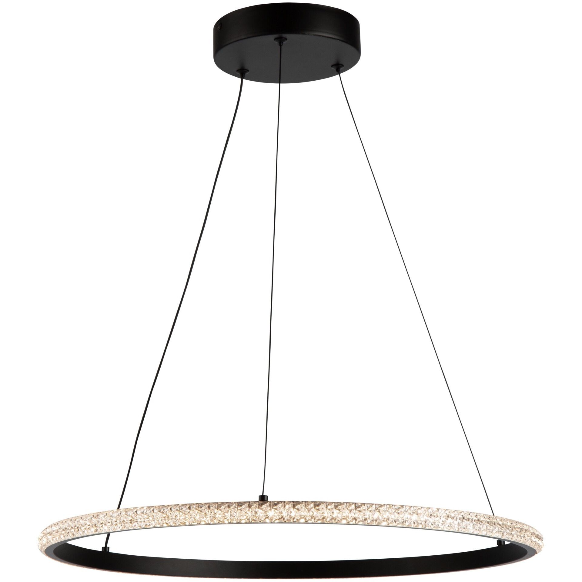 Nova LED 19.7 inch Black Pendant Ceiling Light