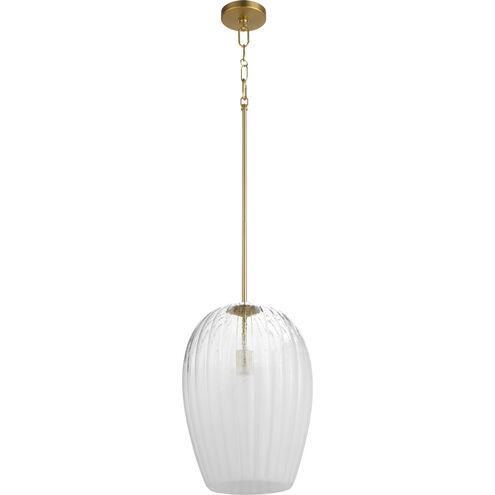 Southport 1 Light 12 inch Aged Brass Pendant Ceiling Light, Large