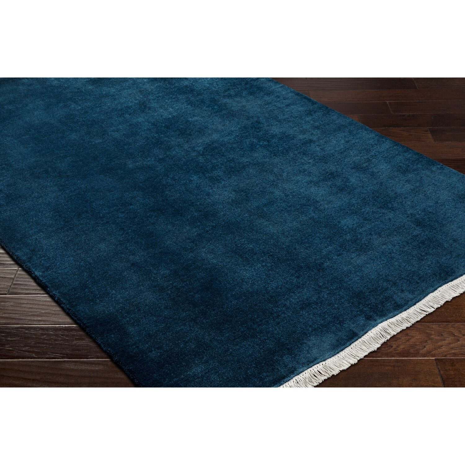 Evergreen 120 X 96 inch Midnight Blue/Marine Blue Handmade Rug in 8 x 10