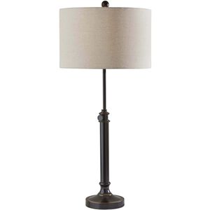 Barton 26 inch 100.00 watt Antique Bronze Table Lamp Portable Light, Simplee Adesso