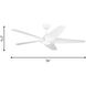 Dellwood 56 inch Matte White Outdoor Ceiling Fan