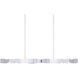 Mamadim 4 Light 49.25 inch Matte White Linear Pendant Ceiling Light