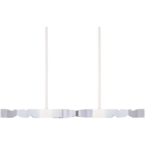 Mamadim 4 Light 49.25 inch Matte White Linear Pendant Ceiling Light
