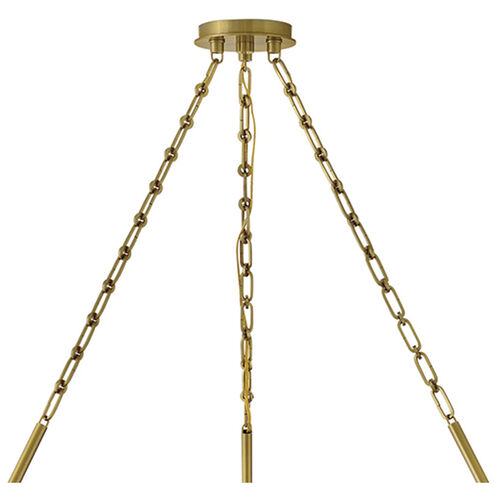 Coco 24 Light 59.75 inch Lacquered Brass Chandelier Ceiling Light