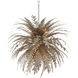 Abyssinia 12 Light 34 inch Contemporary Silver Leaf and Dark Silver Leaf Chandelier Ceiling Light