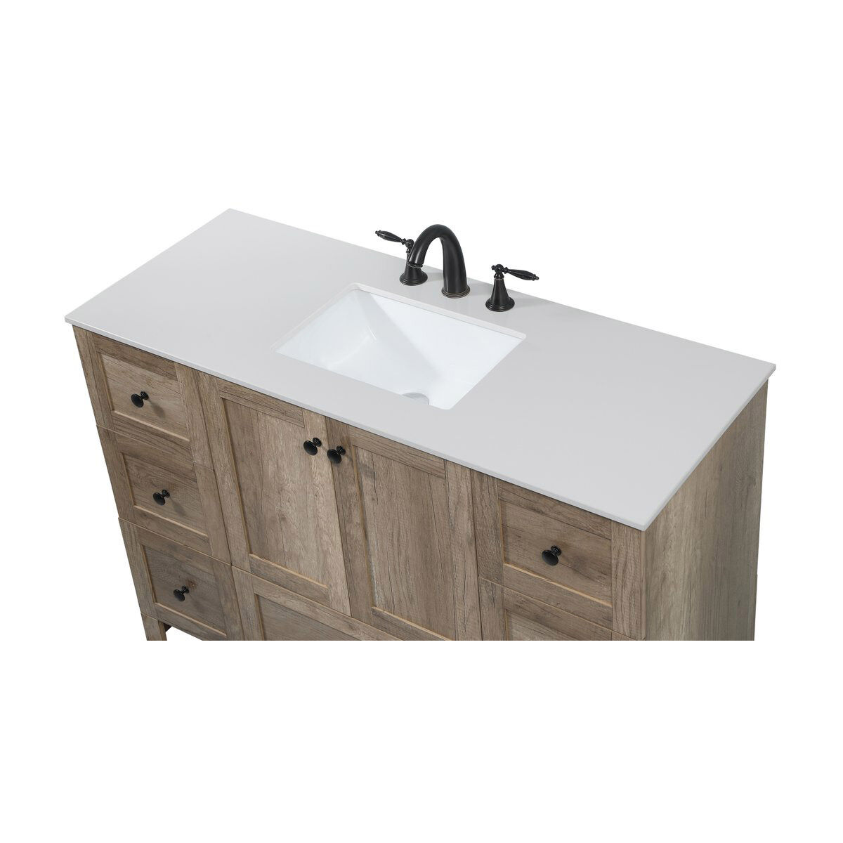 Soma 48 X 19 X 34 inch Natural Oak Vanity Sink Set