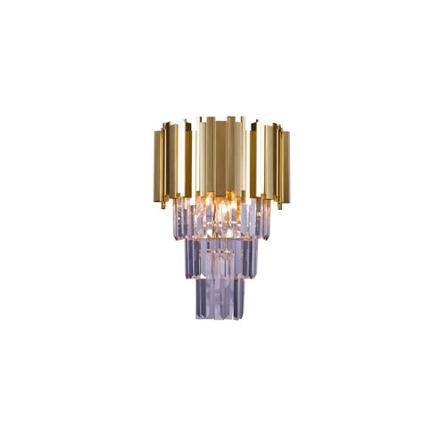 Canada 3 Light 8 inch Gold Wall Sconce Wall Light