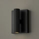 Ian LED 4.5 inch Matte Black ADA Sconce Wall Light