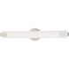 Lund LED 4 inch Brushed Nickel ADA Bath Vanity Wall Light