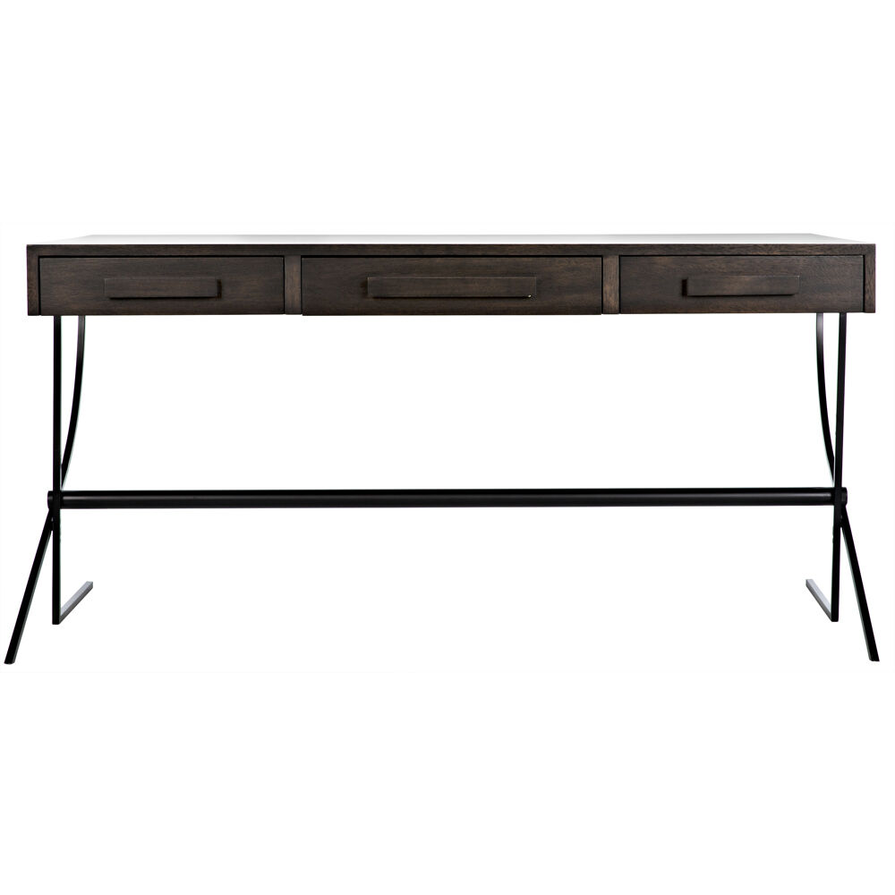 Frank 62.5 X 31 inch Ebony Walnut Desk