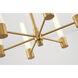 Canada 6 Light 26 inch Brass Chandelier Ceiling Light
