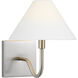 Drew & Jonathan Eldon 1 Light 8.25 inch Brushed Nickel Wall Sconce Wall Light, Small
