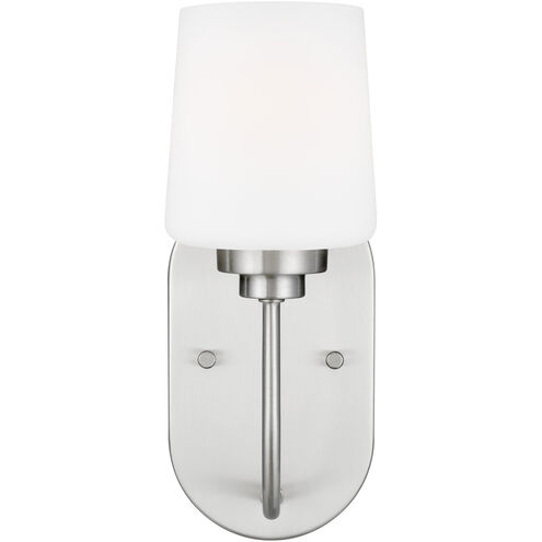 Windom 1 Light 4.5 inch Brushed Nickel Wall Bath Fixture Wall Light