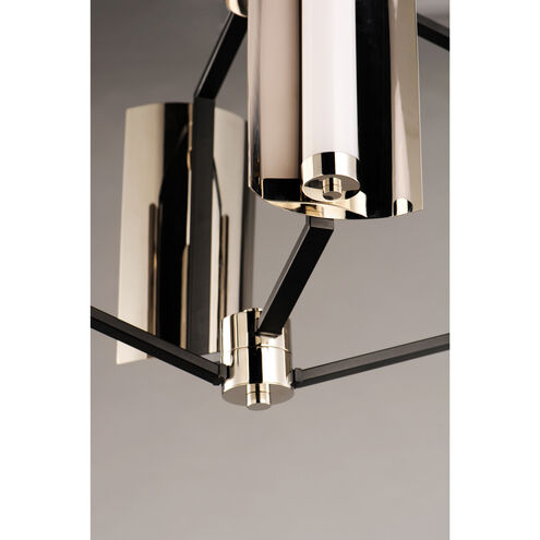 Reflect LED 20 inch Black and Polished Nickel Multi-Light Pendant Ceiling Light