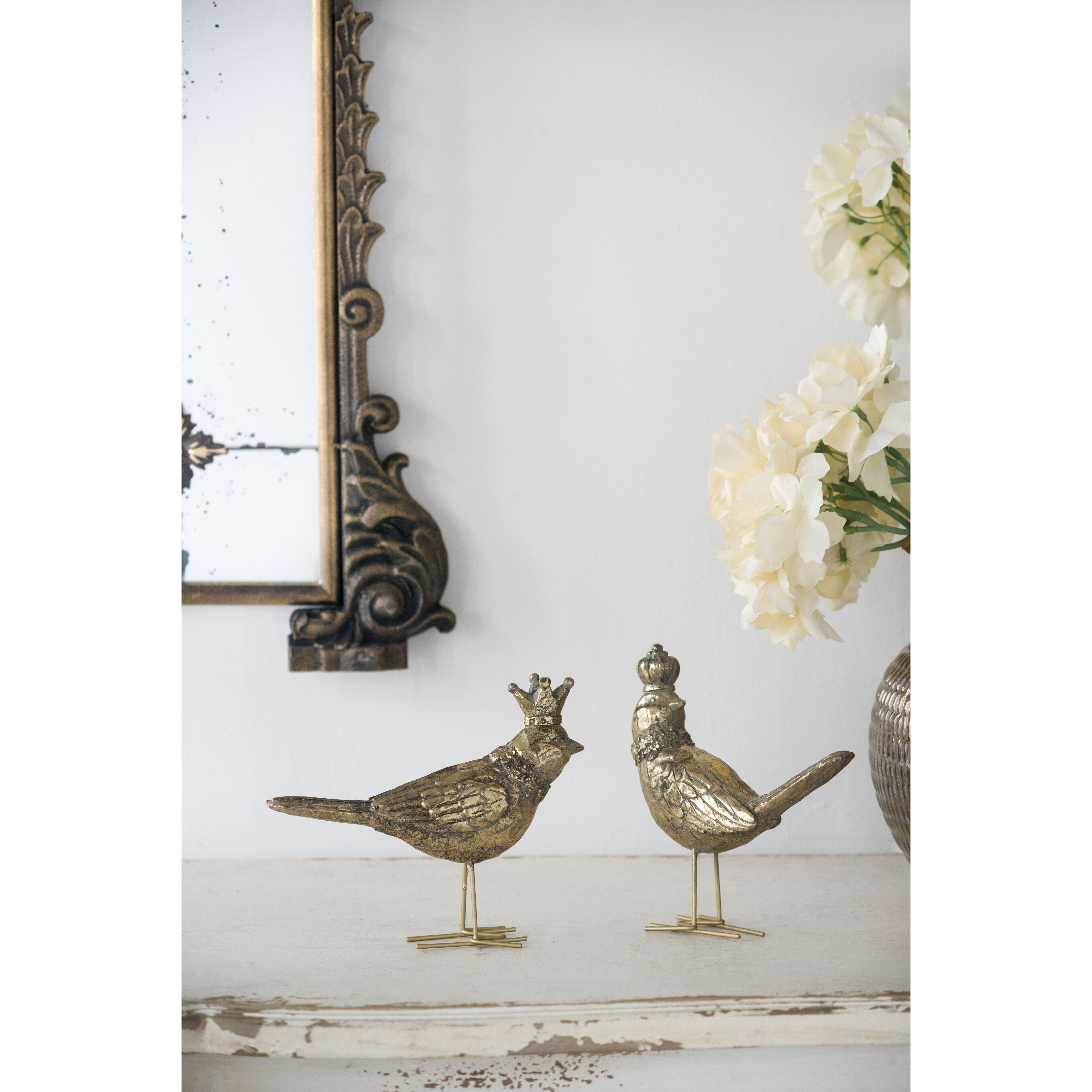 Bird Accents Gold Décor