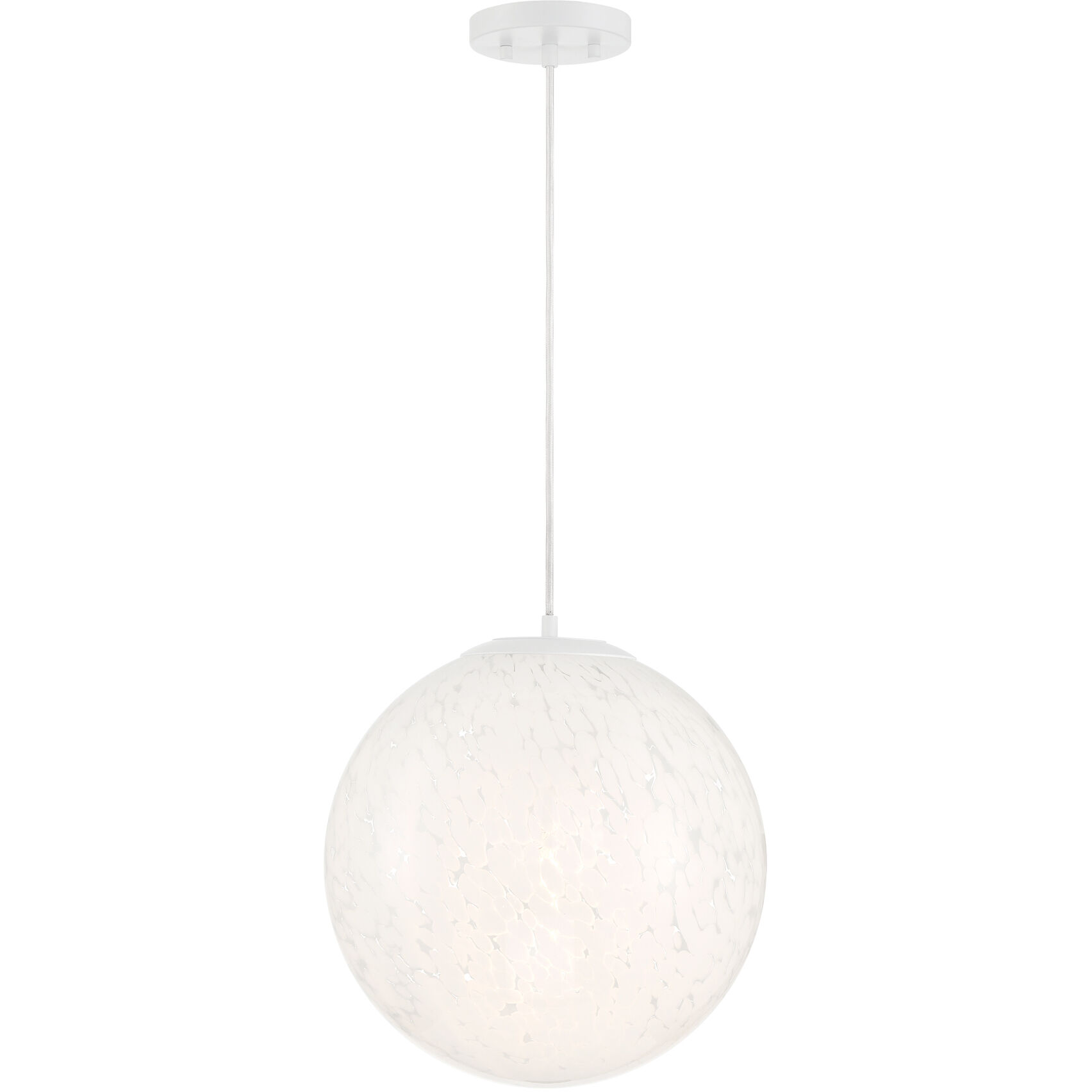 Designers Fountain D282M 14P MW One Light Pendant Circo Matte White