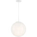 Circo 1 Light 14 inch Matte White Pendant Ceiling Light