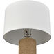 Sherman 27.5 inch 150 watt Natural with Clear Table Lamp Portable Light