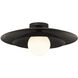 Sherrer 1 Light 20 inch Matte Black Semi-Flush Ceiling Light